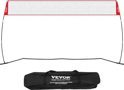 Obrázok produktu pre VEVOR Sieť na volejbal Výškovo nastaviteľná sieť na volejbal, 4,3 x 2,3-2,4 m Prenosná sieť na plážový volejbal, sieť na volejbal Skladacia sieť na volejbal s loptou a taškou na prenášanie, na záhradu, pláž