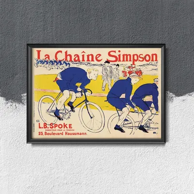 Produktbild von Poster - Canvas - Leinwand - 84,1 cm x 59,4 cm - Fotoposter - Leinwandkunst - Le Chaine Simpson