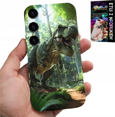 Zdjęcie produktu dla Etui Do Samsung Galaxy S23 - Dino Dinozaur Tyranozaur Case + Szkło