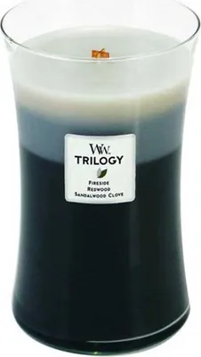 Immagine prodotto di WoodWick - Candela profumata Trilogy Fireside, Redwood, Sandalwood Clove 609 g 609,0 g