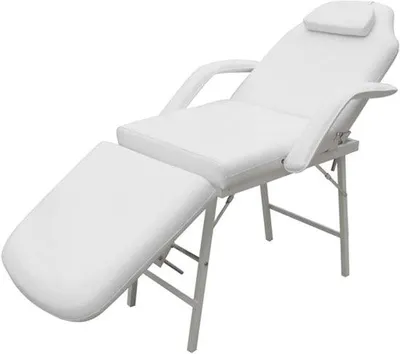 Produktbild von Famanu Behandlungsstuhl - Massagestuhl - Verstellbare Rückenlehne und Beine - Weiß