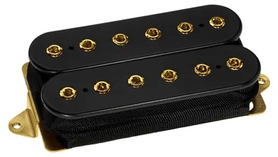 Produktbild von DiMarzio The Humbucker From Hell Black | Gold Pole Pieces | F-spaced