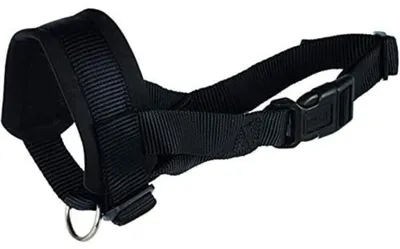 Produktbild von TRIXIE 19281, Hund, Schlaufenmaulkorb, L, Schwarz, Einfarbig, Nylon