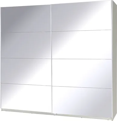 Obrázek produktu pro Zrcadlová šatní skříň 225 cm FOSSTON 1 - bílá
