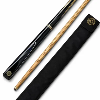 Image de Queue de billard - Queue de snooker et de billard anglais - 145 cm - Frêne - 2 pièces - Embout cuir 9,5 mm - Avec étui