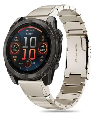 Obrázok produktu pre Tech-Protect Steelband Garmin Fenix 5X / 5X Plus / 6X / 6X Pro / 7X / 8 (51 mm) Titanium