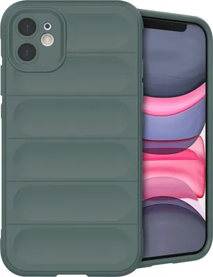 Produktbild von imoshion EasyGrip Backcover iPhone 11 - Dunkelgrün