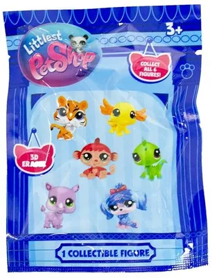 Produktbild von Littlest Pet Shop 3D Radiergummi Figur Serie 2 – Überraschungstüte Sammelfigur Blind Bag