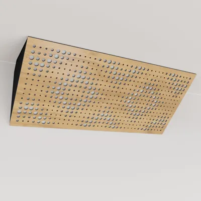 Productafbeelding van Set van 6 hoekige bassetkastjes REBAT Horizont, fluweel, 23x50x10 cm, eikenhout/wit