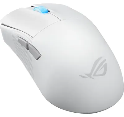 Produktbild von ASUS ROG Harpe Ace Mini, Beidhändig, Optisch, RF Wireless + Bluetooth + USB Type-C, 42000 DPI, Weiß