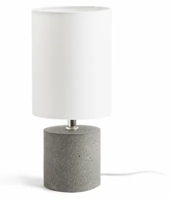 Immagine prodotto di CAMINO lampada da tavolo con paralume in cemento bianco 230V LED E27 15W