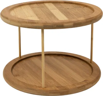 Image de Etagère - H 18 cm - Marron - Bambou - 2 étagères
