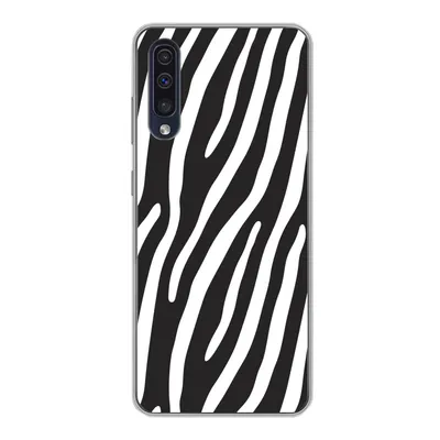Produktbild von MuchoWow® Handyhülle Schutzhülle Hülle für Samsung Galaxy A30s Tiere - Zebradruck - Schwarz Silikon Softcase Handy Hülle - Karteninhaber