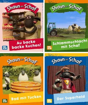 Produktbild von Nelson Mini-Bücher: Shaun das Schaf 1-4