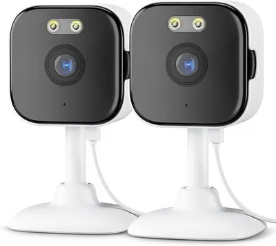 Zdjęcie produktu dla Kamera monitoringu wewnętrzna i zewnętrzna - Kamera bezpieczeństwa Wi-Fi - Poprawa bezpieczeństwa domu - Kolorowy obraz w nocy - Rozdzielczość 2K - Biała
