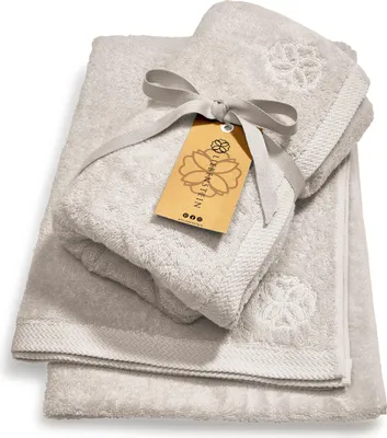 Produktbild von Liebenstein Saunahandtuch 2er Set - 70 x 200 cm - 625 g/m² sandgrau