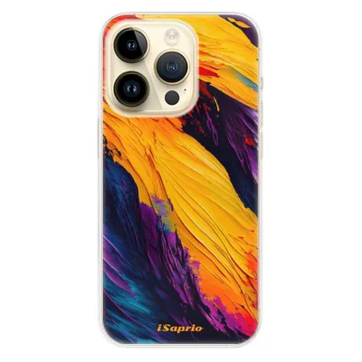 Productafbeelding van Silicone hoesje iSaprio - Oranje kleur voor iPhone 14 Pro