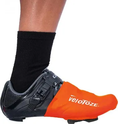 Immagine prodotto di Copriscarpe VeloToze Toe onesize arancione - protezione impermeabile per le dita dei piedi per ciclisti...