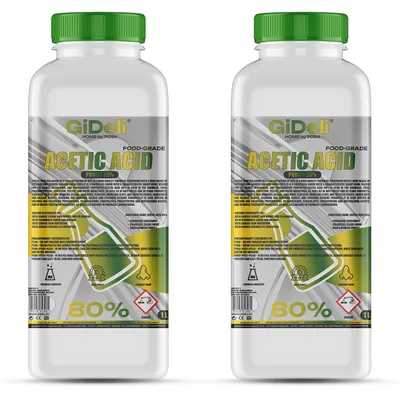 Produktbild von Essigsäure 80% 2L Konzentrat Reinigung Entkalkung Haushalt Essigessenz GiDeli
