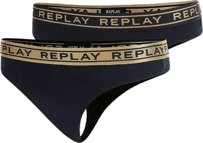 Obrázek produktu pro Dámské kalhoty Replay s logem v pase 2-pack
