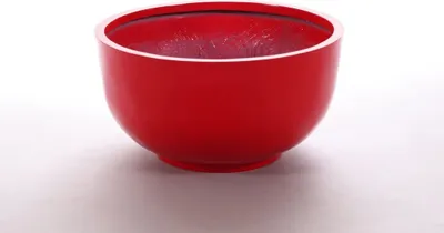 Produktbild von Elegant Einrichten | Pflanzkübel | Fiberglas | rund | D60xH30cm | hochglanz rot