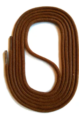 Produktbild von SNORS gewachste Schnürsenkel rund - BRAUN - 3mm - 75cm
