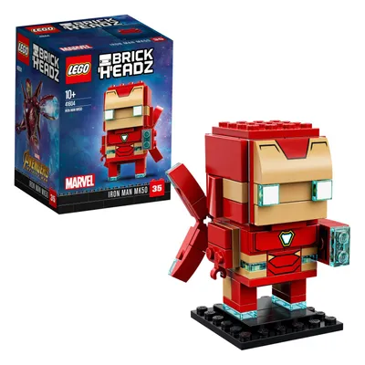 Zdjęcie produktu dla LEGO BrickHeadz Marvel Avengers Iron Man MK50, Zestaw do budowania, 10 lat(a), 101 szt., 124 g