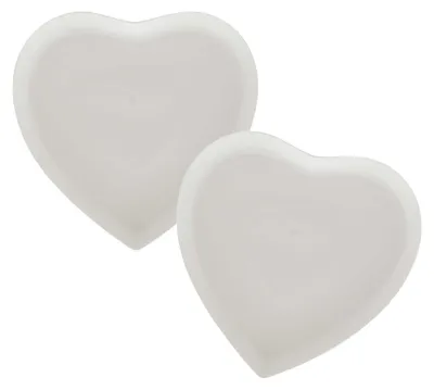 Image de La Porcellana Bianca lot de 2 assiettes a gâteau coeur 17 cm P002000017