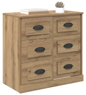 Image de vidaXL Sideboard Chêne Artisan 70 x 35,5 x 67,5 cm Bois composite
