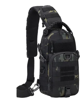 Produktbild von Slingtasche für Herren - Camping - Brusttasche für den Außenbereich - wasserdichte Sporttasche - Umhängetasche für Wandern, Klettern und Radfahren
