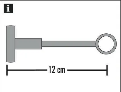 Produktbild von Gardinia Träger geschlossen für Ø 20 mm bronze 12 cm