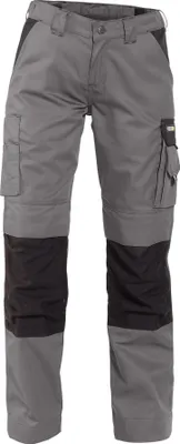 Immagine prodotto di DASSY® Boston Donna Pantaloni da lavoro bicolore con tasche per ginocchiere per donna GRIGIO CEMENTO/NERO Taglia 48 Lunghezza: STANDARD
