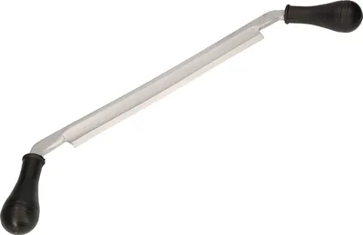 Image de KOTARBAU® Ecorceur de Dois Couteau de Tirage Acier 530 mm Noir Outil de Travail du Bois Manche Ergonomique Couteau à Tirage Droit Résistant