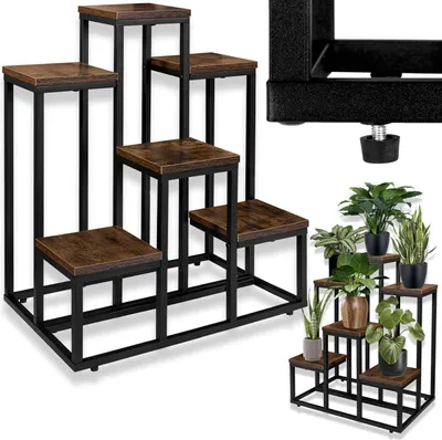 Zdjęcie produktu dla Stojak na kwiaty loft BELGAR RUSTIC