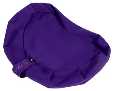 Produktbild von Ersatz-Meditationskissen, Zafu, Baumwolle, abnehmbarer und waschbarer Bezug, Tragegriff, Violett