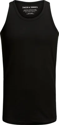 Produktbild von Jack & Jones Herren T-Shirt ärmellos Basic Tank Top, Farbe:Schwarz, Größe:XXL