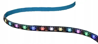 Image de LDN WS2812B Bande LED Adressable 60 LED/m Noir IP65 1m