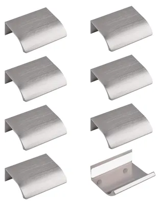 Produktbild von Verdeckte Fingerkante Griff, Aluminiumlegierung, 8 Stück, 50 mm, Möbelgriff für Schubladen