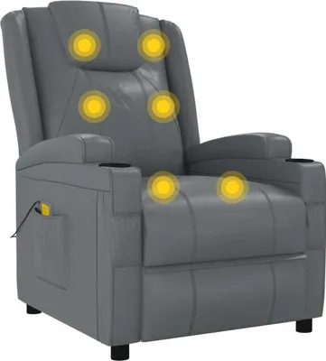 Produktbild von vidaXL Massagesessel Anthrazit Kunstleder