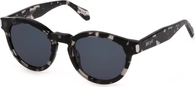 Produktbild von Damen Sonnenbrille Schwarz, Rund, 50 mm Gläser, Kontrastdetails