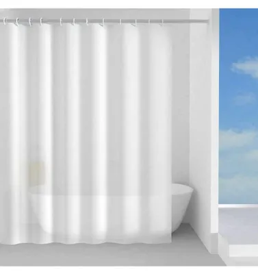 Immagine prodotto di tenda doccia in poliestere 'parfume' 240x200 cm - bianco/nero