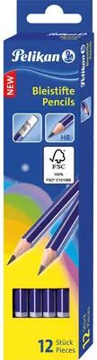 Image de Crayon GBHBE HB avec gomme Paquet de 12 pièces