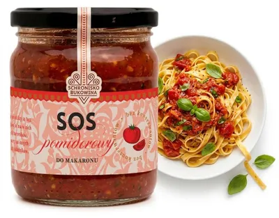 Produktbild von Tomatensoße für Nudeln 400 ml – Schronisko Bukowina