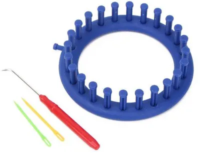 Immagine prodotto di Set per filati larghi – Lavorare a maglia larga con filati larghi, spilli e ferri di plastica – 24 fermagli per filati larghi – Set semplice per lavorare a maglia