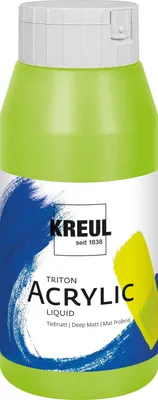 Produktbild von KREUL Acrylfarbe Triton Acrylic Liquid zinnobergrün 750 ml