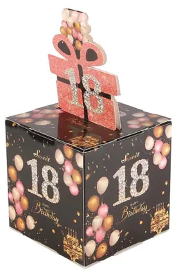 Überraschungs-Geschenkbox 18. Geburtstag, DIY, mit Geldhüllen