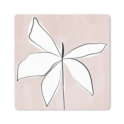 Produktbild von MuchoWow® Mauspad Mousepad Blume - Abstrakt - Pastell 20x20 cm - Mousepads - Maus Mat - Pad - Mausunterlage - Desk Mat - Bureauartikeln