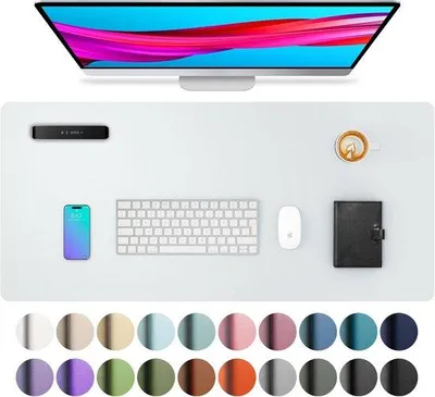 Produktbild von Famanu Schreibtischunterlage Multifunktional - 80 cm x 40 cm, Grau