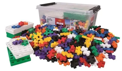 Image de Blocs Plus Plus Big Basic EDU, 400 pièces + 10 plaques