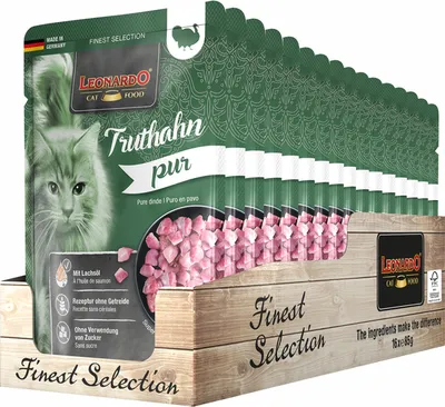 Produktbild von Leonardo Cat Food 756475, Adult, Türkei, 85 g, Ohne Soja, Ohne künstliche Farbstoffe